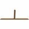 Ekena Millwork Portland Timber Gable Bracket, Western Red Cedar, 72"W x 33"H x 1 1/2"D x 3 1/2"F, 11/12 Pitch GBW072X33X0204POR00SWR - alternate 5